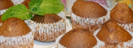 кексы в формочках на сметане. Шаг 9