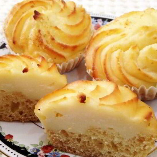 Рецепт кексы в творожной шапке