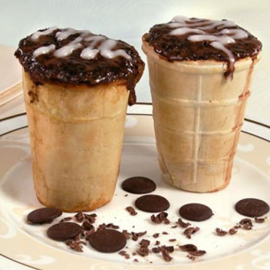 Рецепт кексы в вафельных стаканчиках