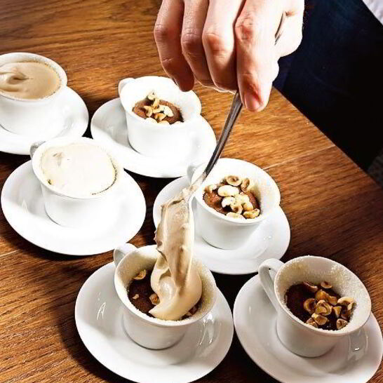 Рецепт холодно-горячий шоколадный кекс-пудинг