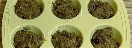 льняные кексы с клюквой. Шаг 7