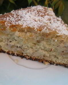 Миндально-кокосовый кекс с фейхоа