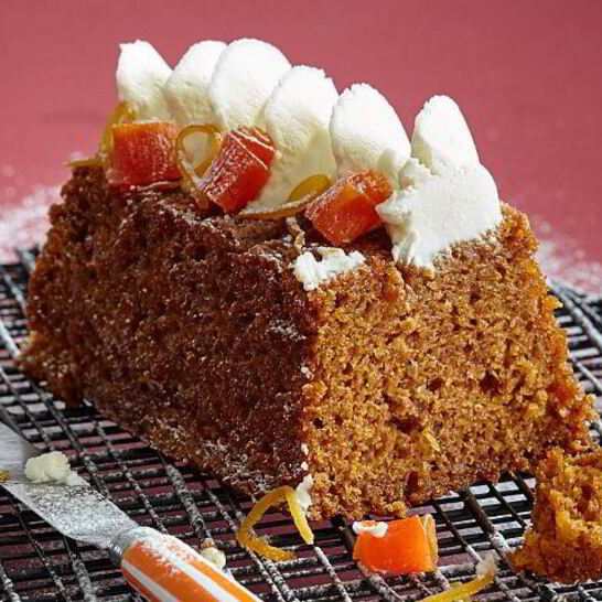 Рецепт морковный кекс с имбирем, апельсинами и цукатами