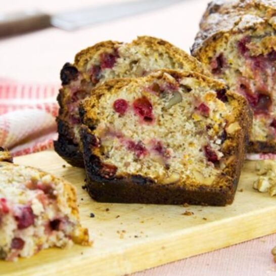 Рецепт орехово-клюквенный кекс