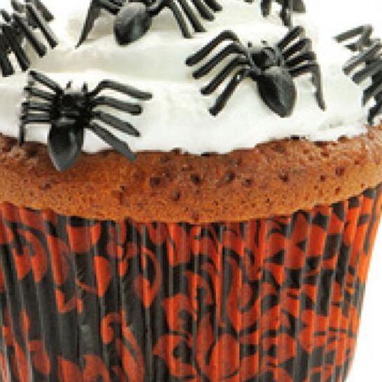 Рецепт праздничный кекс с пауками на хэллоуина