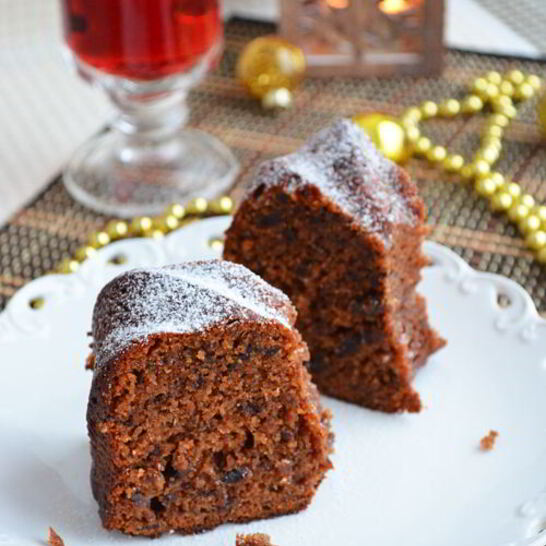 Рецепт рождественский сливовый кекс с глинтвейном