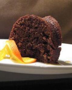 Шоколадно-апельсиновый кекс с кабачками