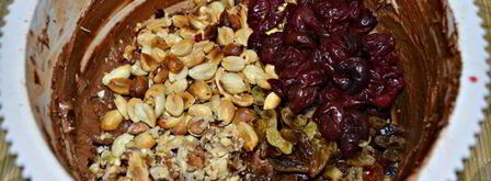 шоколадный кекс с вишней. Шаг 4