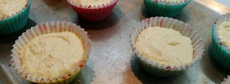 творожные кексики с кремом и джемом. Шаг 9