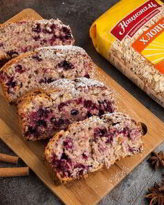 Ягодный кекс с геркулесом