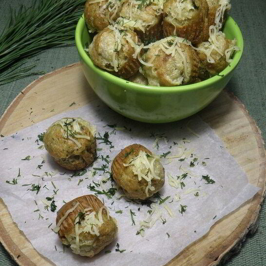 Рецепт закусочные кексы с тунцом