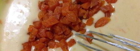 апельсиновый сладкий хлеб с курагой. Шаг 4