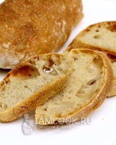 Хлеб Чиабатта в духовке