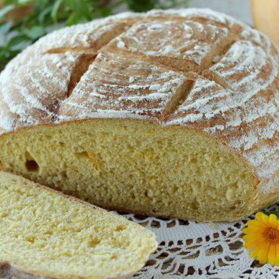 Рецепт хлеб с тыквой, чесноком и перцем