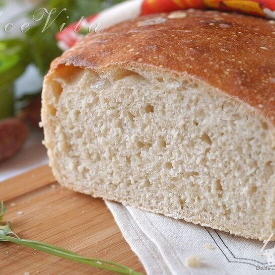 Рецепт пшеничный хлеб без замеса на закваске