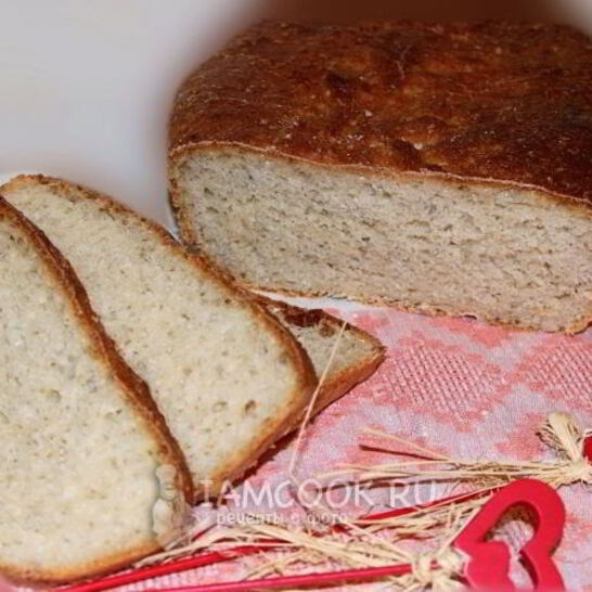 Рецепт творожный хлеб с ячменными хлопьями