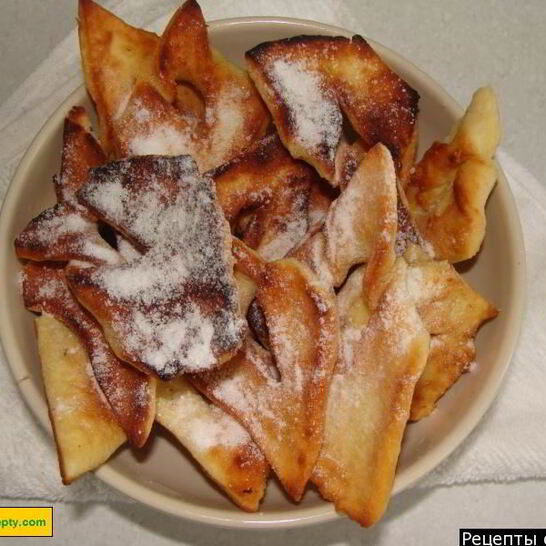 Рецепт хворост хрустящий