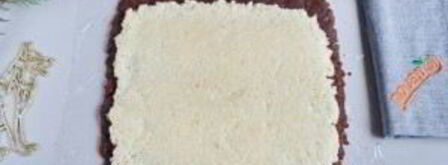 кокосово-шоколадный рулет. Шаг 8