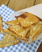 Чипсы из лаваша с сыром