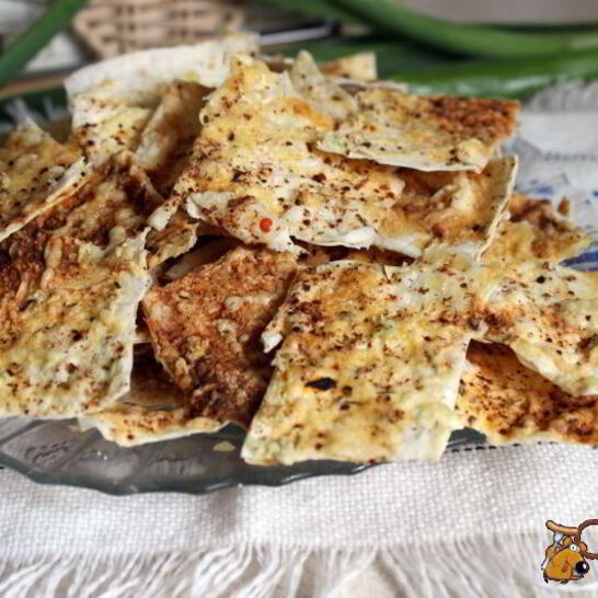 Рецепт чипсы из лаваша со сметаной и сыром