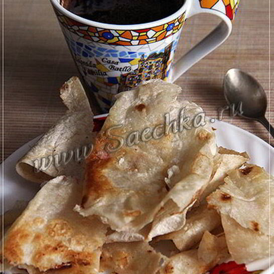 Рецепт кофе с чипсами из лаваша