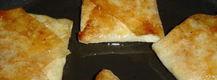 конвертики из лаваша с тыквенно-творожной начинкой. Шаг 2