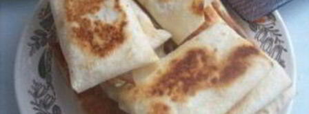 конвертики из лаваша с ветчиной и сыром. Шаг 6