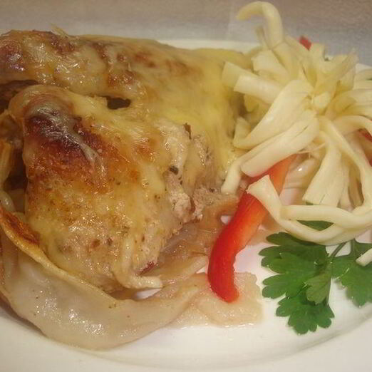 Курица на лаваше