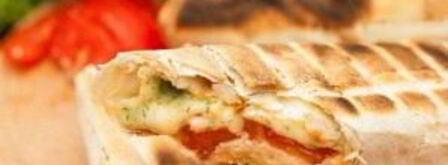 лаваш с адыгейским сыром и зеленью. Шаг 7