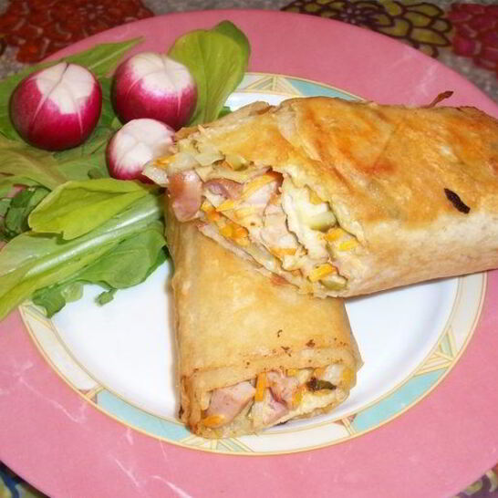 Рецепт лаваш с корейской морковкой и огурцом