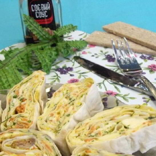 Рецепт лаваш с курицей и корейской морковкой