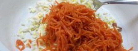 лаваш с курицей и корейской морковкой. Шаг 2