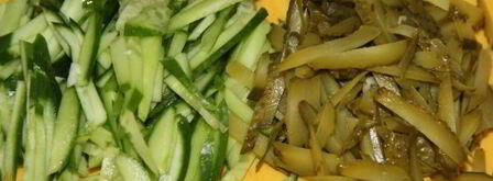 лаваш с курицей и овощами. Шаг 9