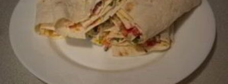 лаваш с начинкой, жаренный на сковороде. Шаг 4