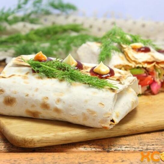 Рецепт лаваш с овощами