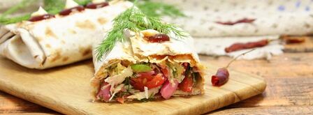 лаваш с овощами. Шаг 11