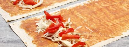 лаваш с овощами. Шаг 5