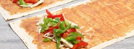 лаваш с овощами. Шаг 6