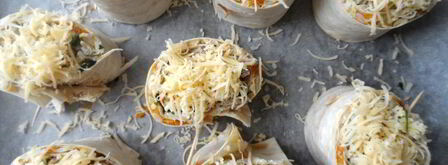 лаваш с рыбой и рисом в духовке. Шаг 6