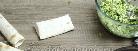 лаваш с сыром и зеленью. Шаг 6