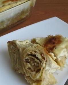 Лаваш с творогом сладкий