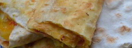 лаваш с яйцом и сыром. Шаг 5