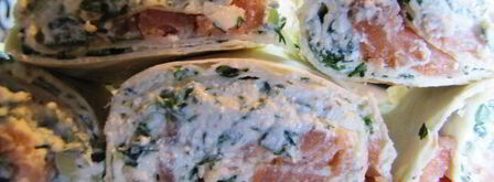 лаваш закусочный, с творогом и семгой. Шаг 5