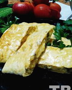 Лаваш запеченный с сыром в духовке