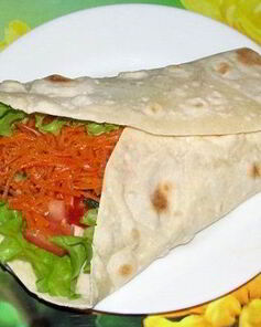 Начинка для лаваша с корейской морковкой