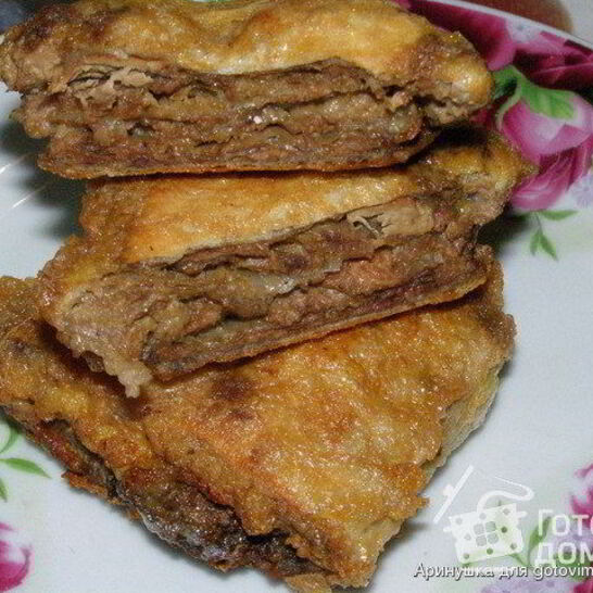 Рецепт печень в лаваше