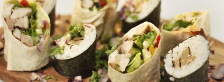 ролл в лаваше. Шаг 4