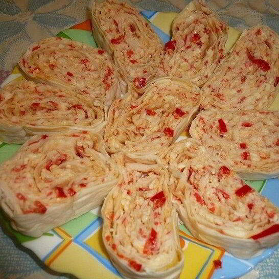 Рецепт рулет с лавашом