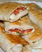 Рулеты из лаваша с творогом и помидорами