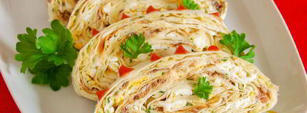 рыбка в лаваше с сыром, чесноком и зеленью. Шаг 9